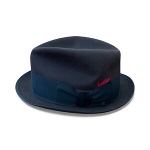 Vintage CHAMP Kasmir Kimish Brown Fedora Felt Hat Men's Size 7 3/8